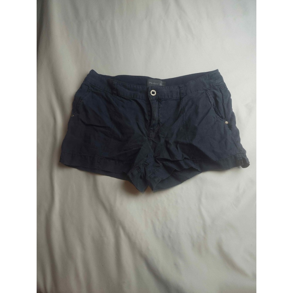 Michael Stars Navy Blue 100% Linen‎ Shorts Womens Size Medium